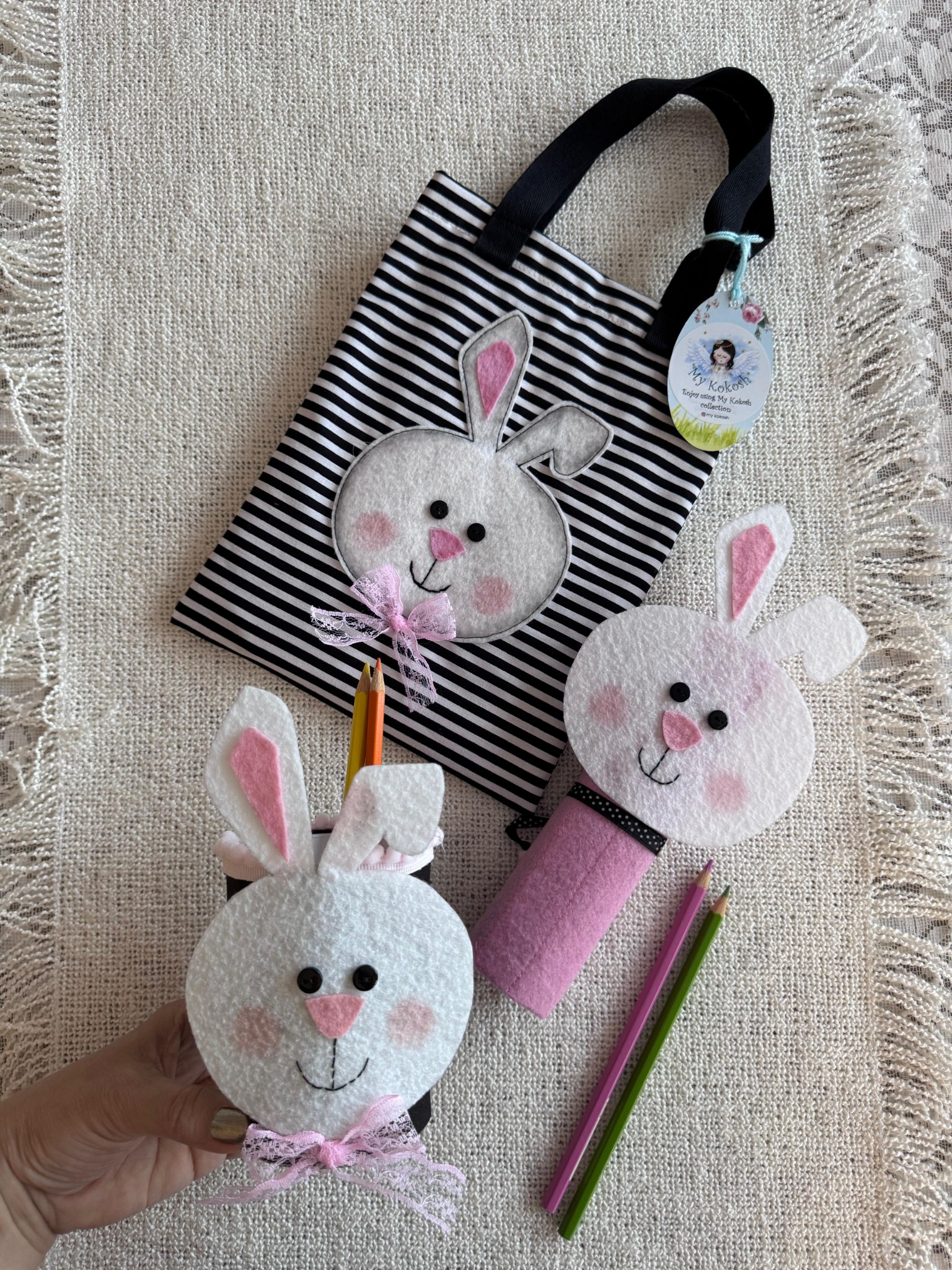 Комплект със зайче